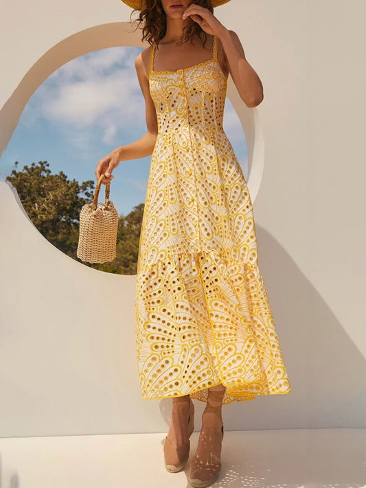 Women Blue Paisley Maxi Dress | Emily