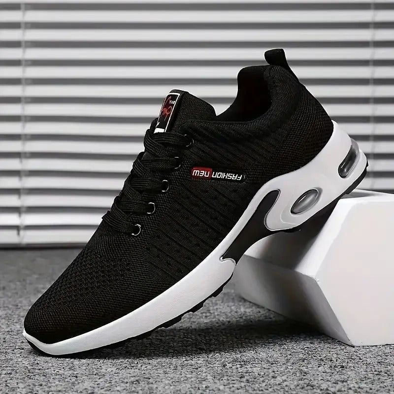 Men's Sneakers Black Synthetic | Conor-3