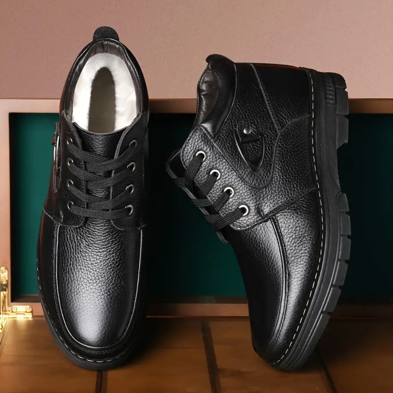 Variant image for Men Thermal Boots Black Leather | Declan-6