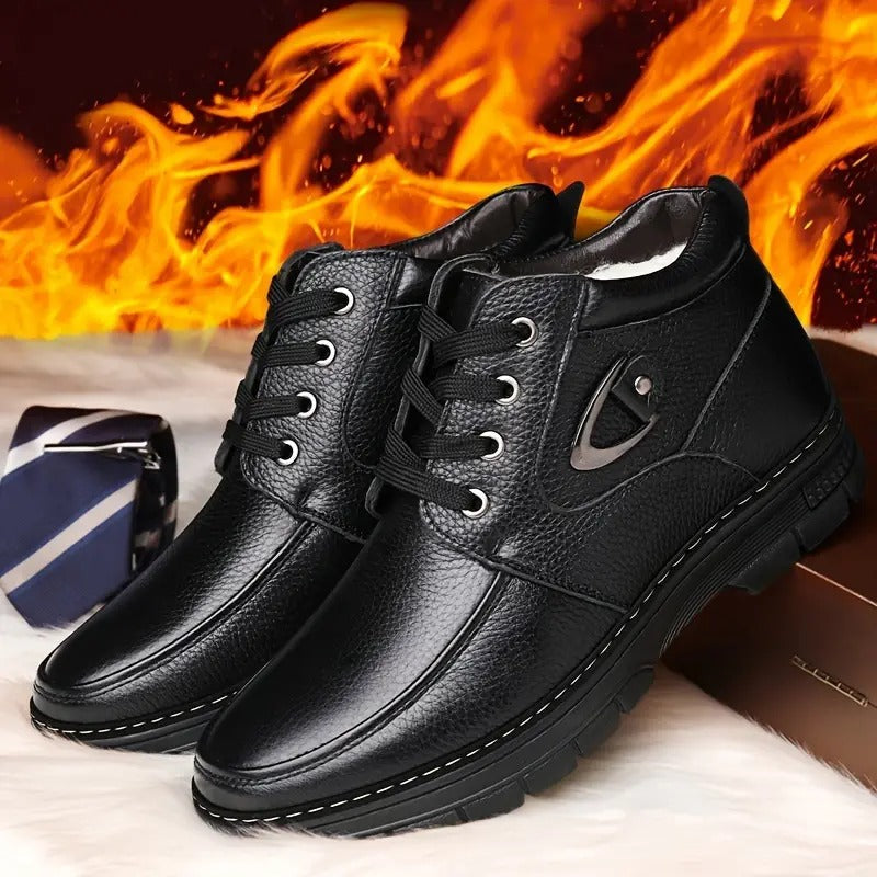 Men Thermal Boots Black Leather | Declan-5