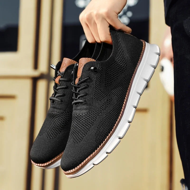 Men's Orthopaedic Shoes Black Leather | Blake-4