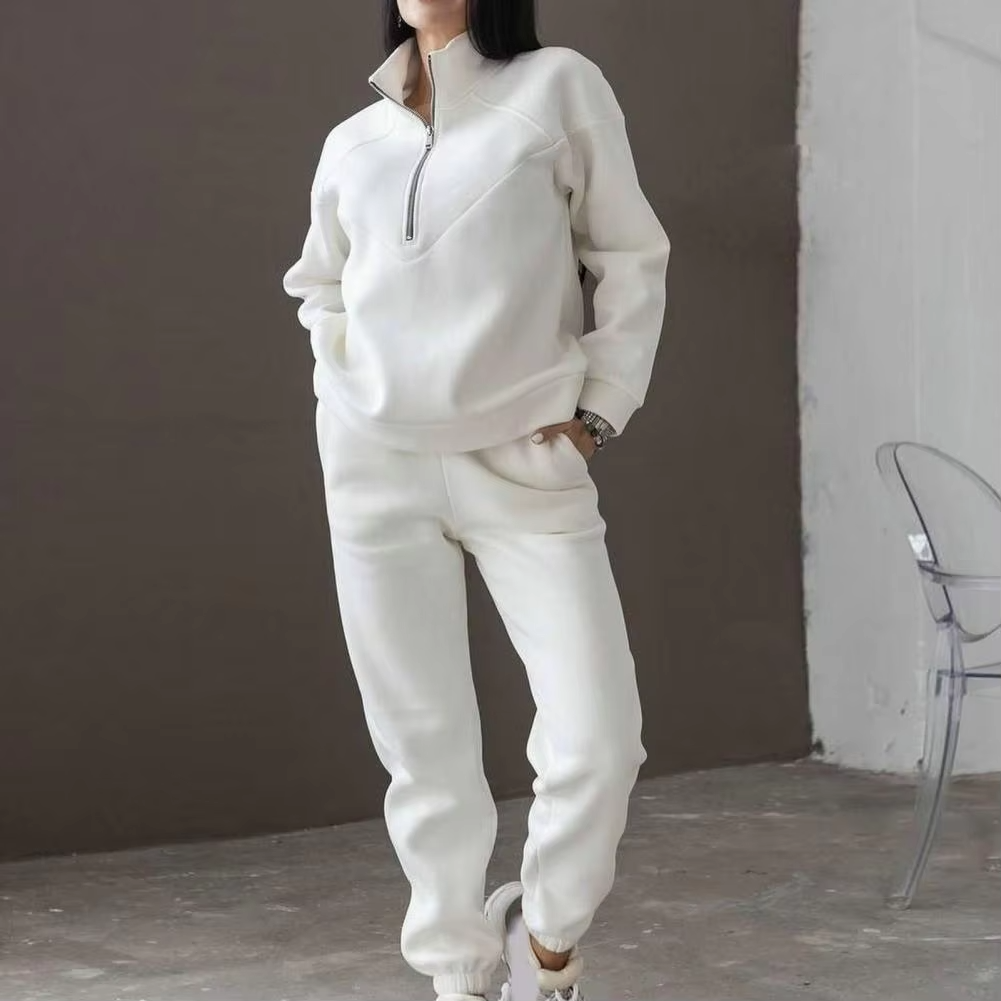 Women Quarter-Zip Tracksuit Set | Lirienne
