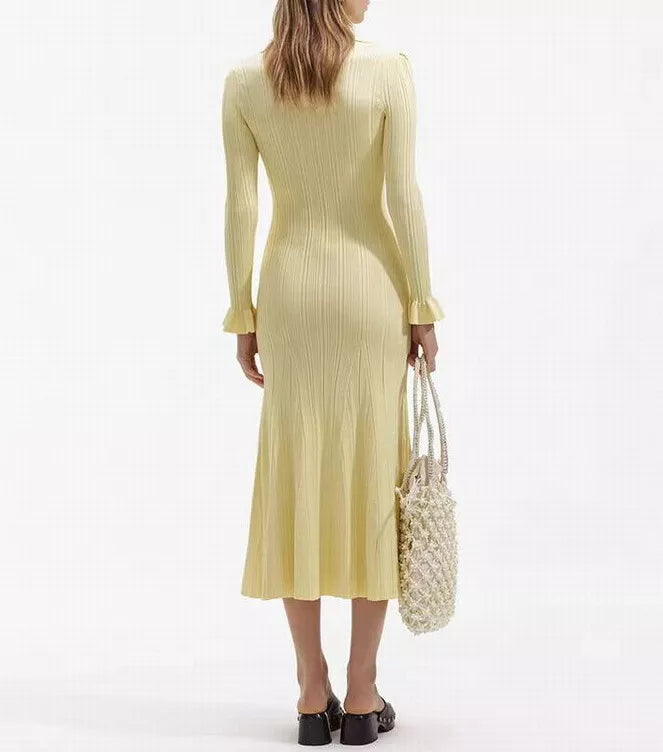 Pleated Button-Up Midi Dress | Aracelli