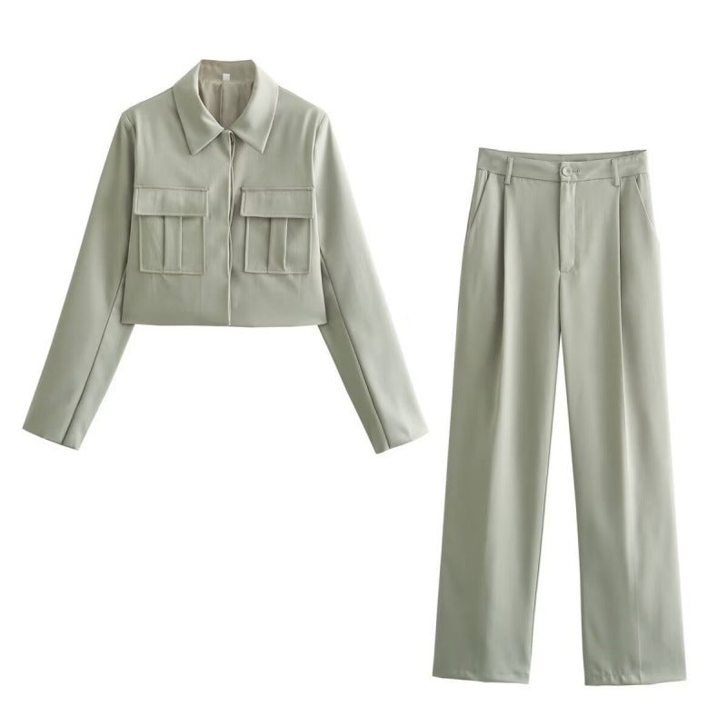 Women Cropped Utility Jacket | Denise