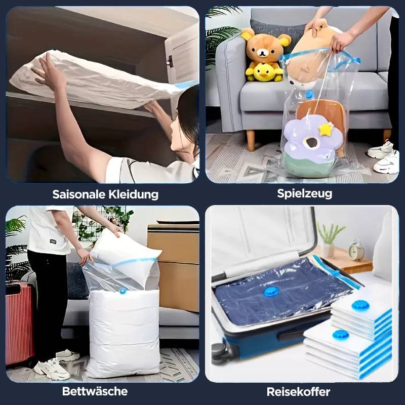 Vacuum Storage Bags Set for Clothes with Electric Pump | Space Saver Solution 3