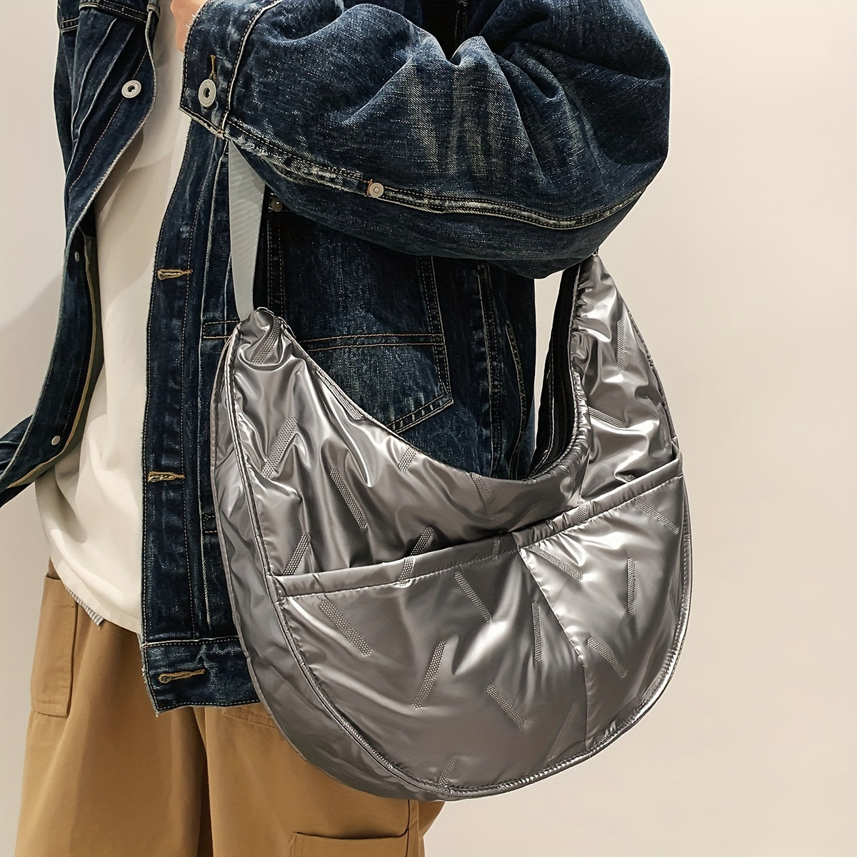 Nylon Hobo Shoulder Bag | Lorena