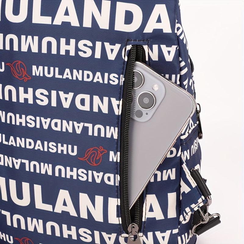 Women Printed Sling Backpack | Eve