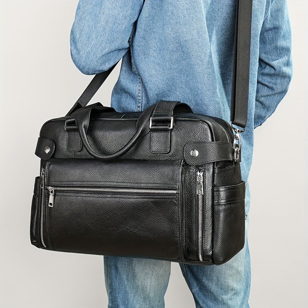 Men’s Leather Travel Bag | Ethan