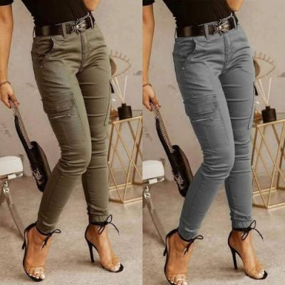 Women Slim Fit Cargo Pants | Tessa