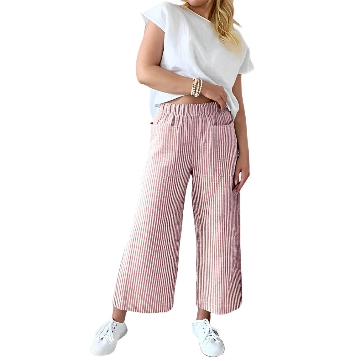 Women Relaxed Cotton Wide-Leg Pants | Eyre
