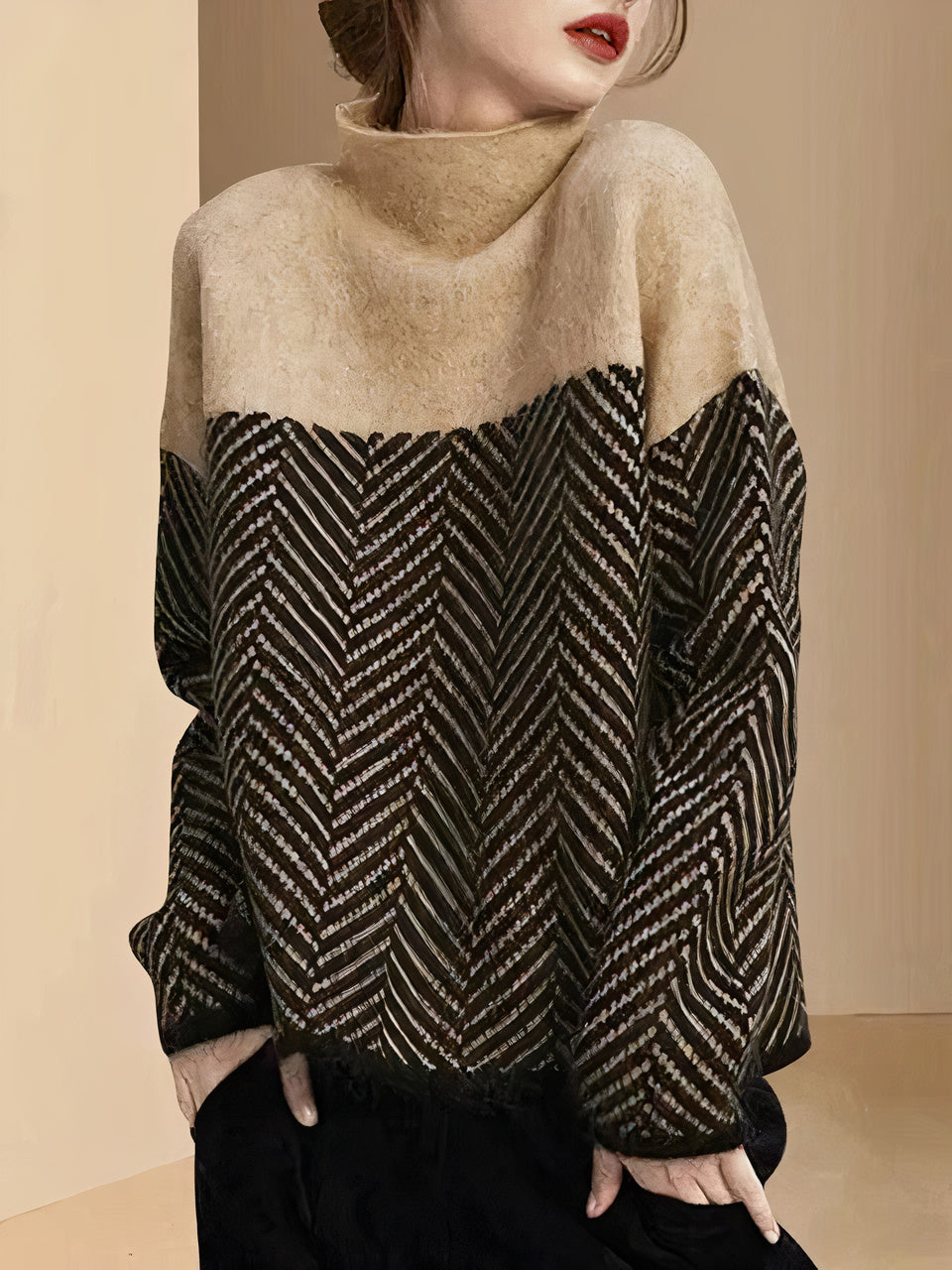 Women Elegant Turtleneck Sweater | Ariadne