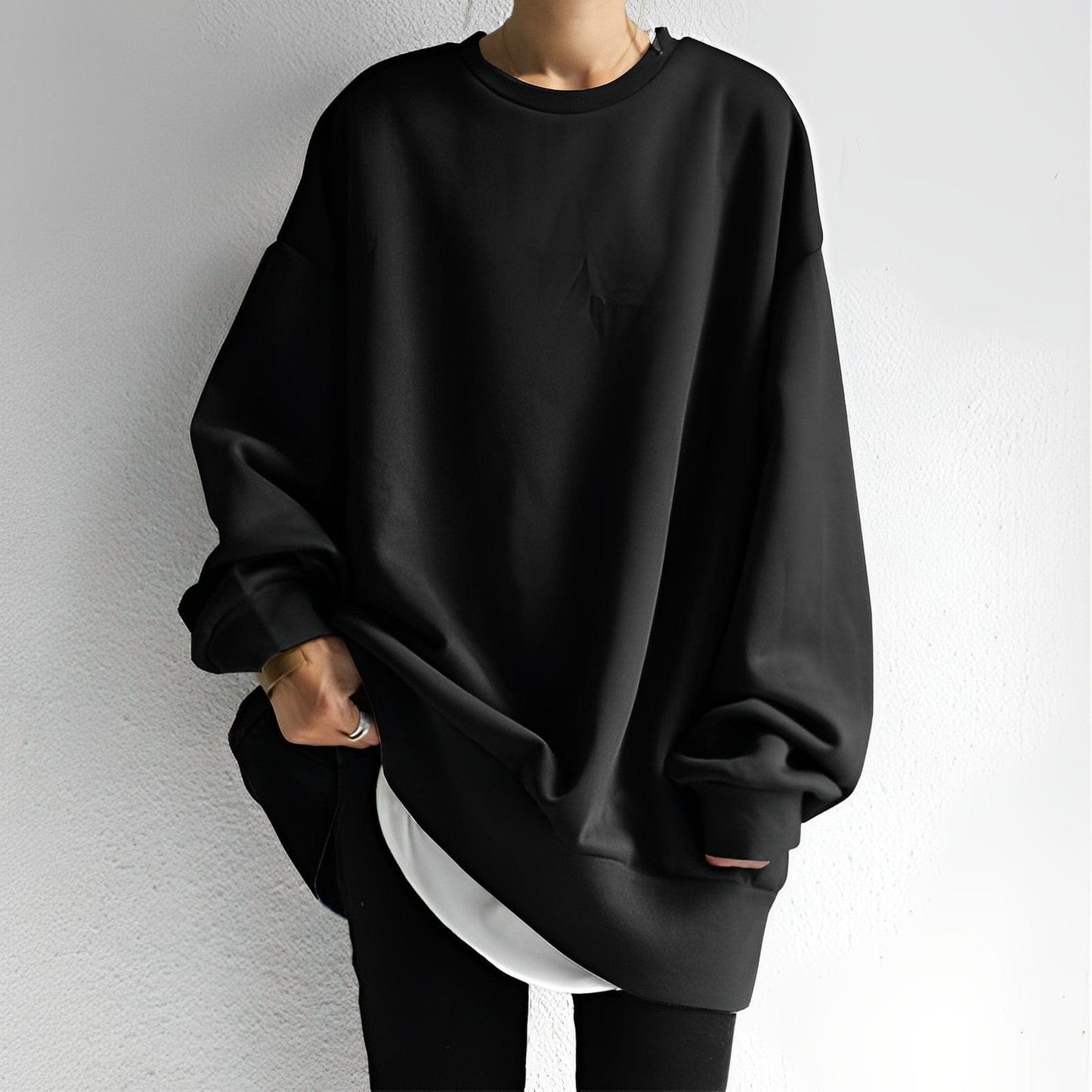 Women Oversized Pullover Sweatshirt | Maeva