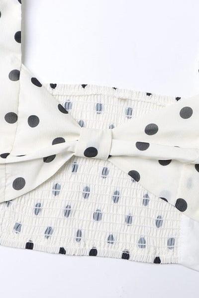 Women Polka Dot Two-Piece Maxi Set | Brooklyn