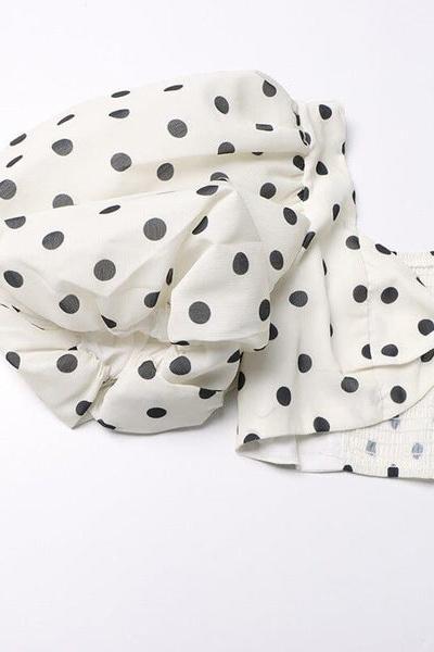 Women Polka Dot Two-Piece Maxi Set | Brooklyn