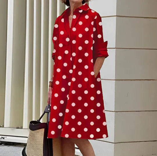 Women Button-Down Dress Cotton | Summer Essential | Julie-3
