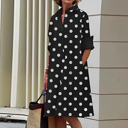 Women Button-Down Dress Cotton | Summer Essential | Julie-2