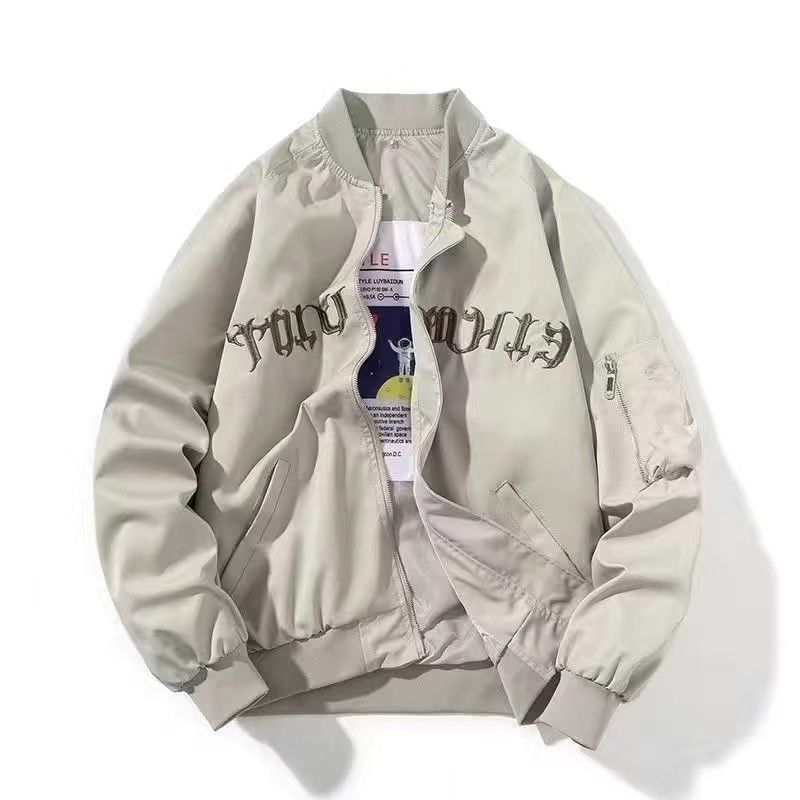Men Minimalist Zip-Up Bomber Jacket | Paul