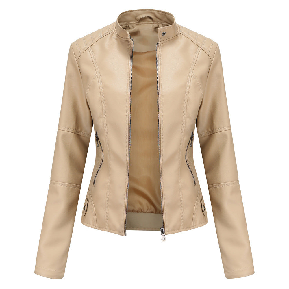 Women Faux Leather Moto Jacket | Lovina