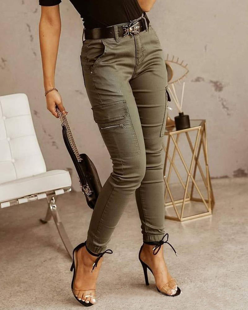Women Slim Fit Cargo Pants | Tessa