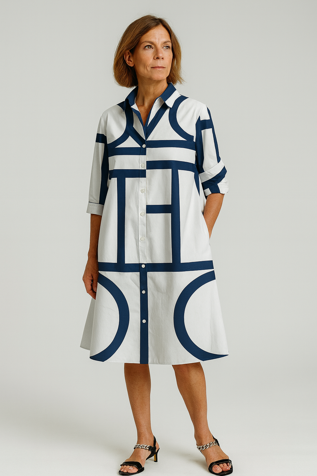 Women Geometric Print Dress | Gemma