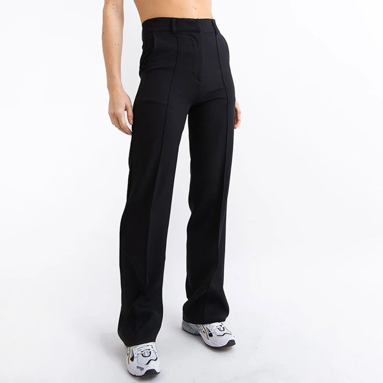 Women High-Waisted Wide-Leg Trousers | Rianne