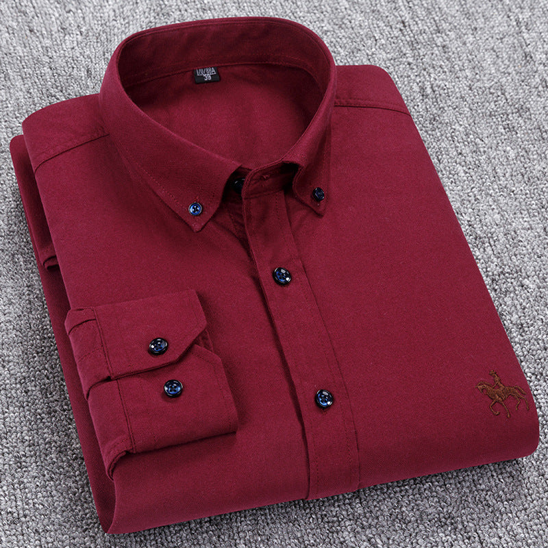 Men Oxford Long Sleeve Shirt | Roger