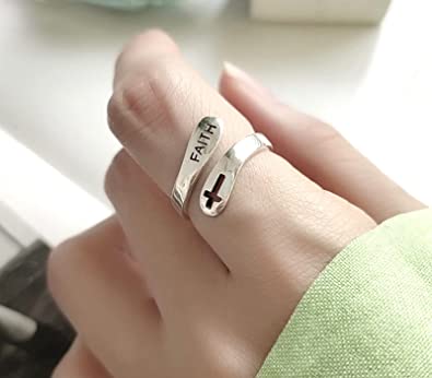 Women Adjustable Ring Silver Inspirational Design | Empowerment-2