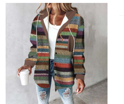 Women Plaid Hoodie Jacket | Krista