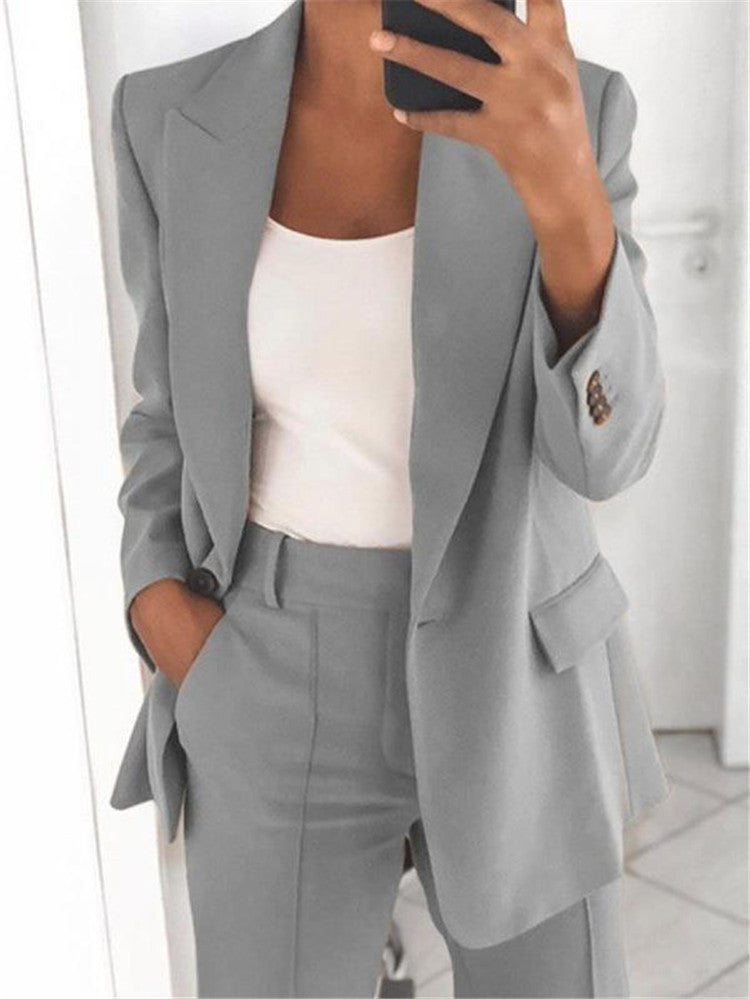Women Elegant Wide-Leg Pantsuit | Nadira