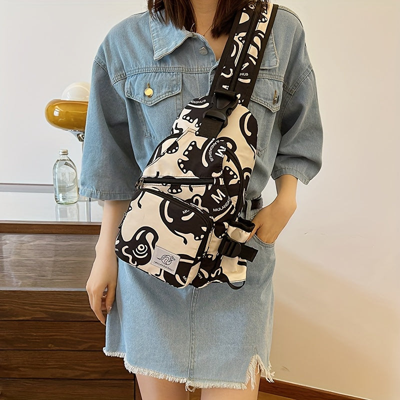 Women Printed Sling Backpack | Eve