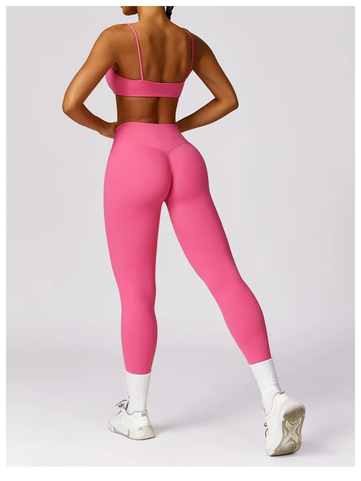 Variant image for Women Gym Leggings Black Stretchy Fabric | Bella-21