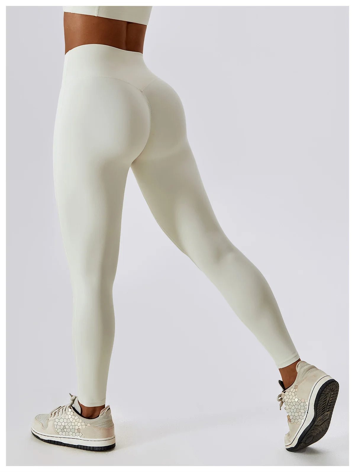 Variant image for Women Gym Leggings Black Stretchy Fabric | Bella-13