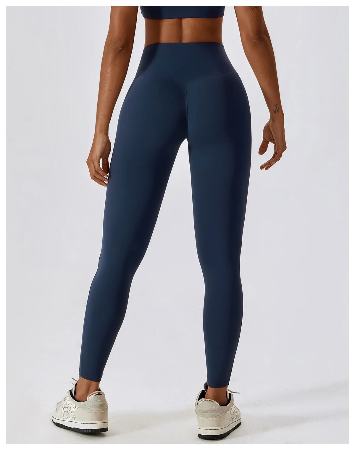 Variant image for Women Gym Leggings Black Stretchy Fabric | Bella-5
