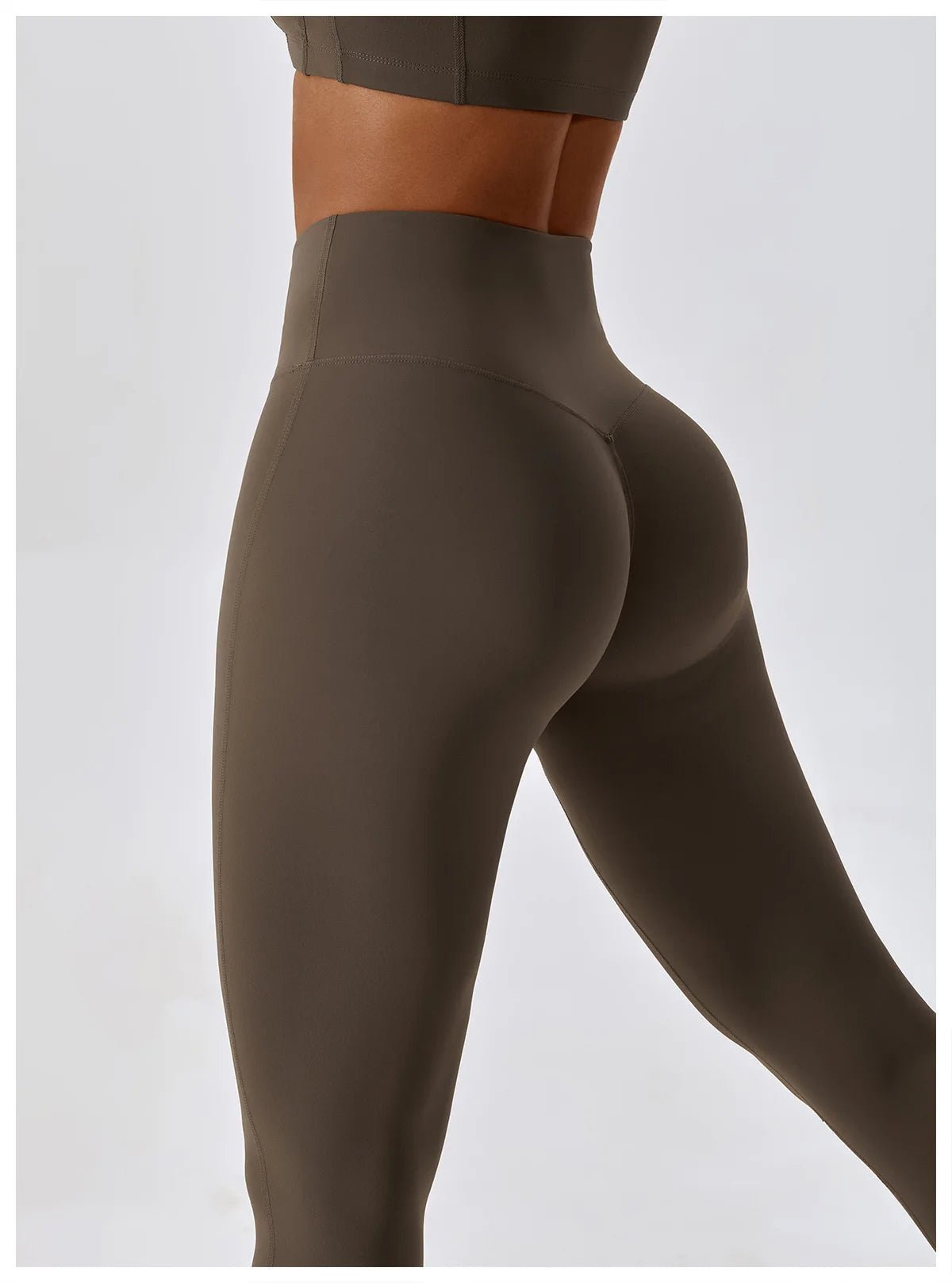 Women Gym Leggings Black Stretchy Fabric | Bella-3