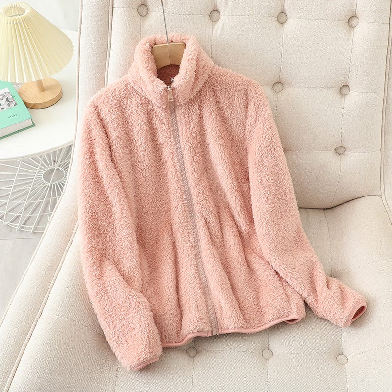 Women Plush Zip-Up Fleece Jacket | Azura
