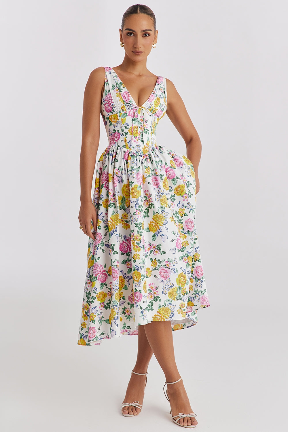 Women Floral Midi Dress | Calliope