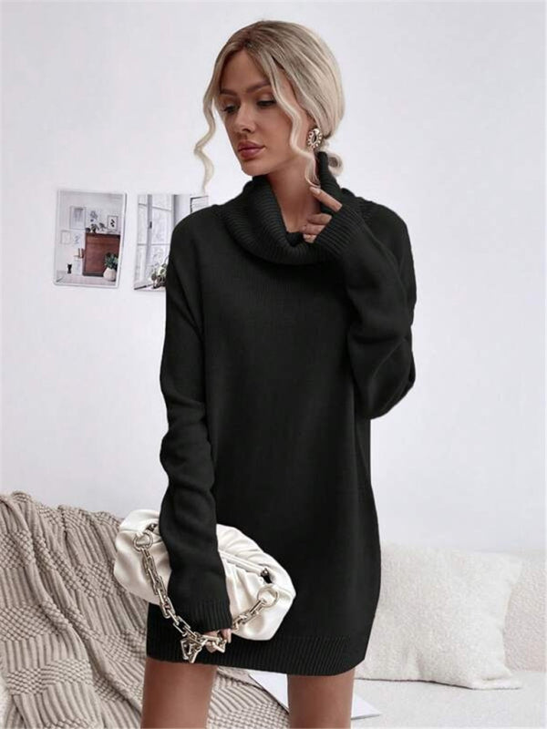 Women Knitted Turtleneck Sweater Long Fit | Victoria