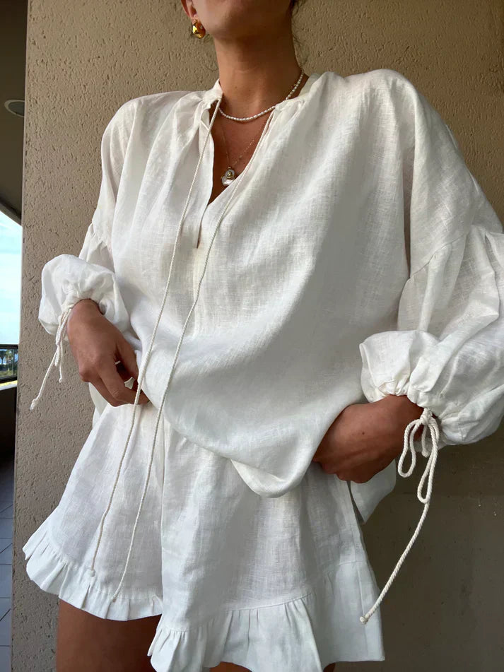 Women Relaxed Linen Set | Romina