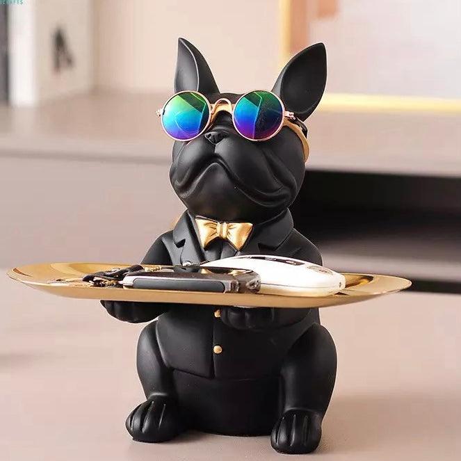 Home Decor Bulldog Object Holder Resin | Charming Organizer 2