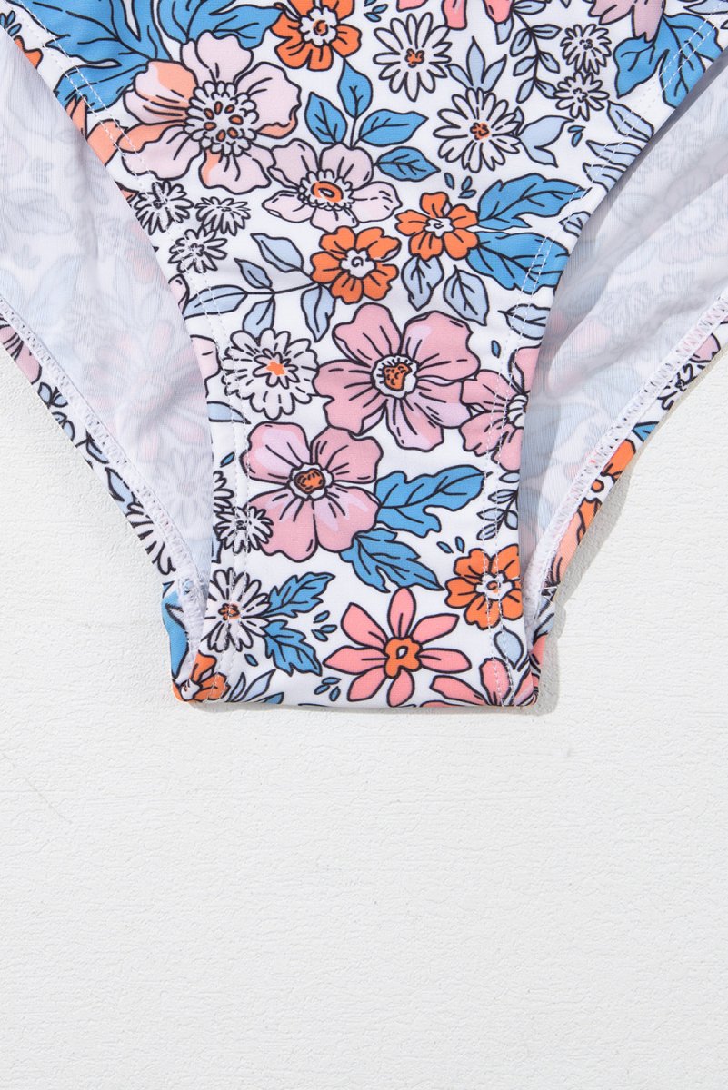 Women Drawstring Ruched Floral Dress | Jezebel