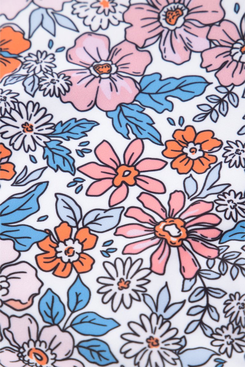 Women Drawstring Ruched Floral Dress | Jezebel