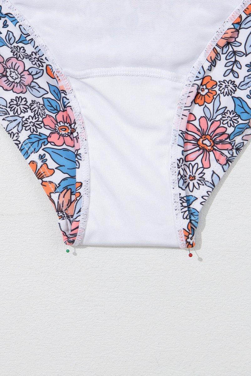 Women Drawstring Ruched Floral Dress | Jezebel