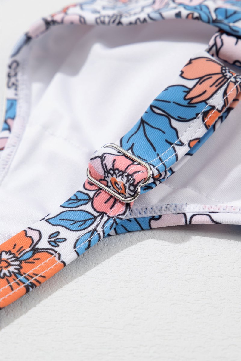 Women Drawstring Ruched Floral Dress | Jezebel