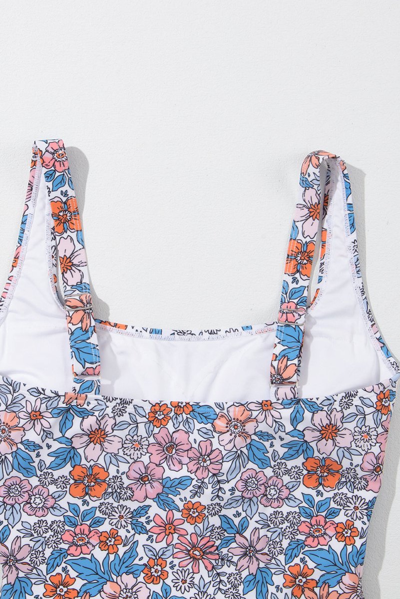 Women Drawstring Ruched Floral Dress | Jezebel