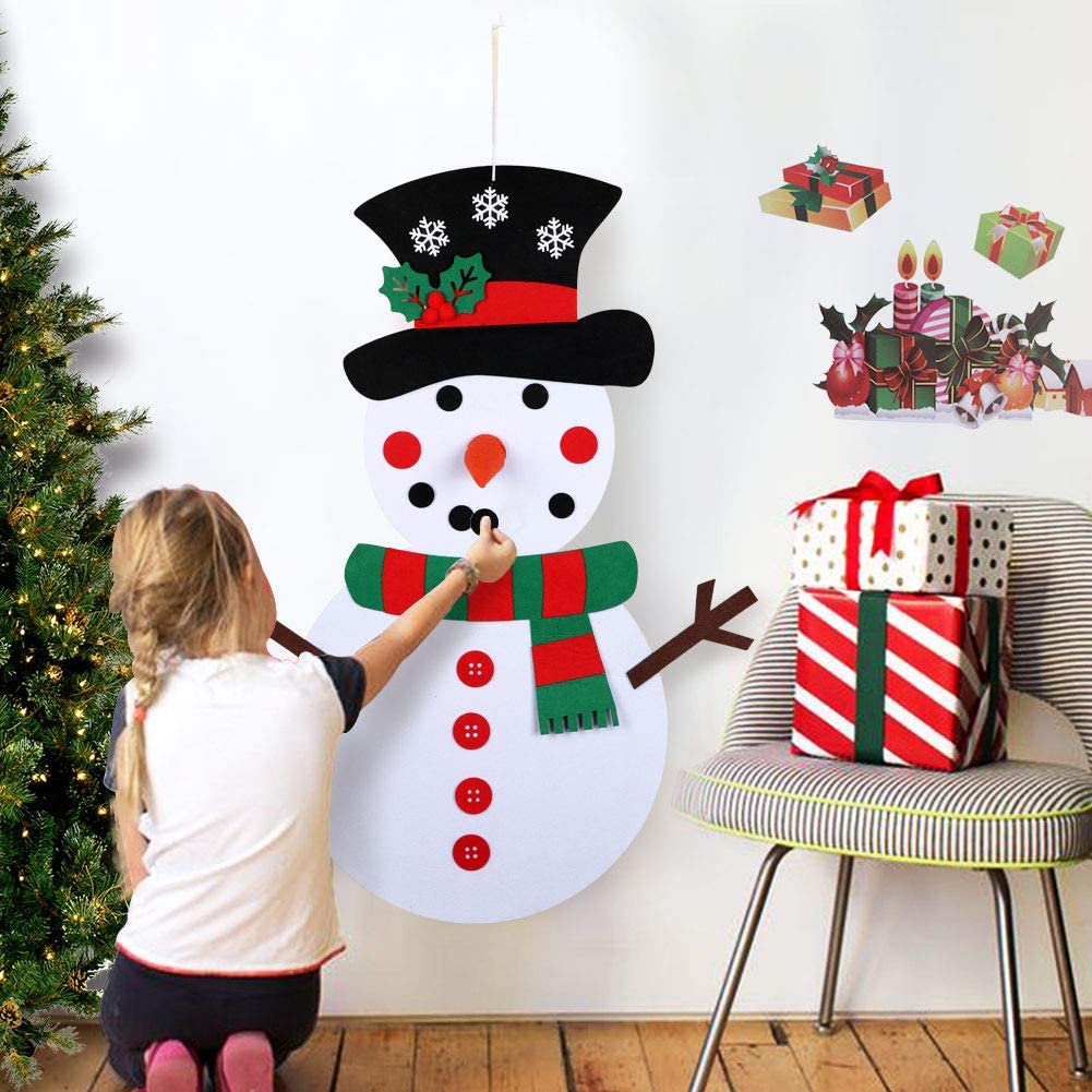 Kids Craft Kit Winter Snowman Felt | Creative Fun-1