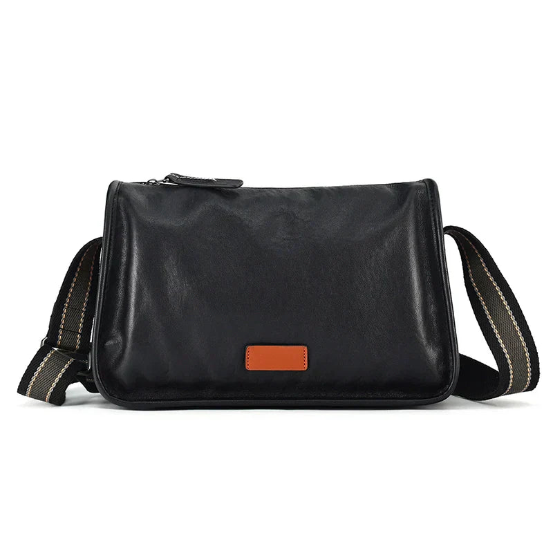 Men Classic Leather Crossbody Bag | Michael