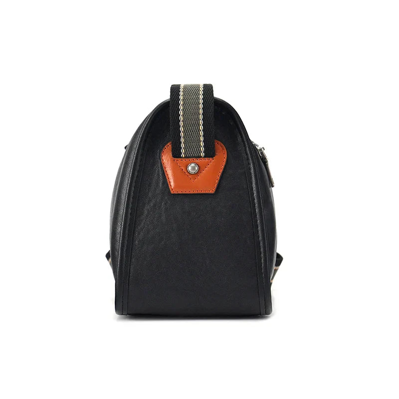 Men Classic Leather Crossbody Bag | Michael