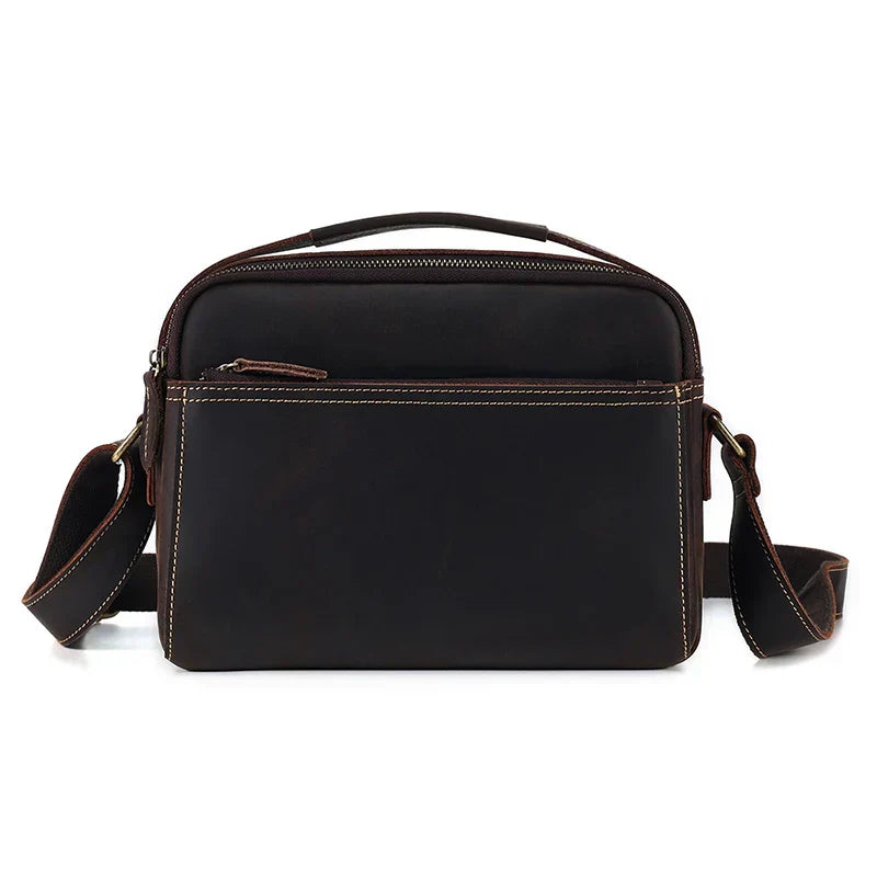Men Classic Leather Crossbody Bag | Bram
