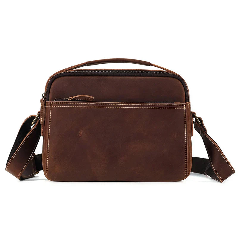 Men Classic Leather Crossbody Bag | Bram