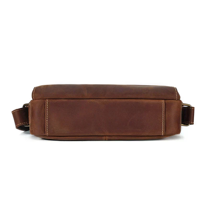 Men Classic Leather Crossbody Bag | Bram